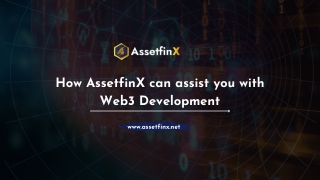 How AssetfinX can assist you with Web3 Development