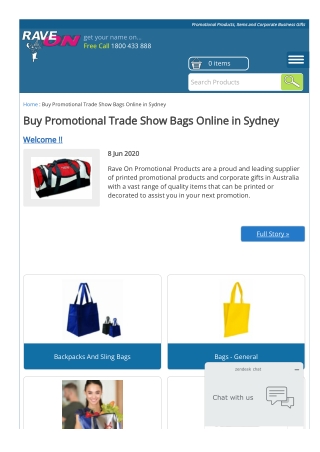 Where to Buy Promotional Trade Show Bags in Sydney