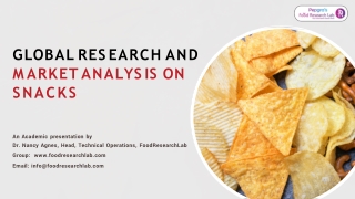 Snacks - Global Research and Market Analysis - foodresearchlab