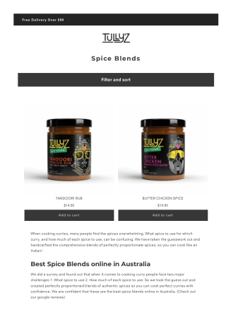 Try Popular Spice Blends Now from Our Online Store