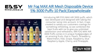 Mr Fog MAX AIR Mesh Disposable Device
