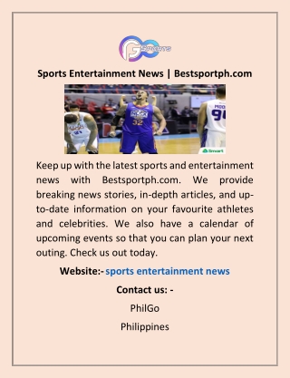 Sports Entertainment News | Bestsportph.com