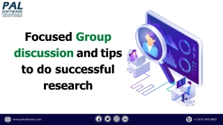 Focused Group discussion and tips to do successful research