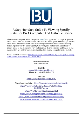 A Step-By-Step Guide to Viewing Spotify Statistics on a Computer and a Mobile Device