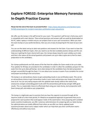 FOR532: Enterprise Memory Forensics In-Depth