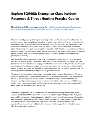 FOR608: Enterprise-Class Incident Response & Threat Hunting