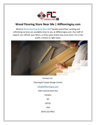 Wood Flooring Store Near Me  Allflooringny.com