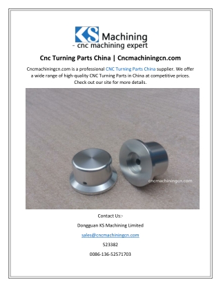 Cnc Turning Parts China  Cncmachiningcn.com