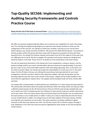 SEC566: Implementing and Auditing Security Frameworks and Controls