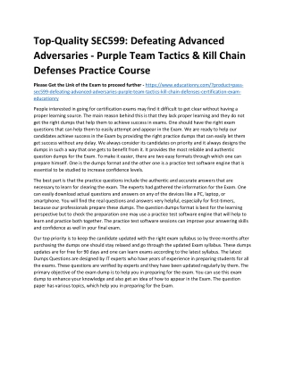 SEC599: Defeating Advanced Adversaries - Purple Team Tactics & Kill Chain Defens