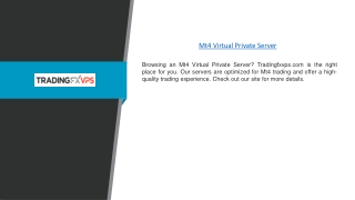 Mt4 Virtual Private Server | Tradingfxvps.com