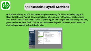 QuickBooks Payroll Services