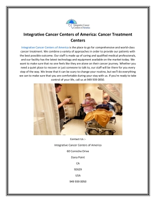 Integrative Cancer Centers of America Cancer Treatment Centers