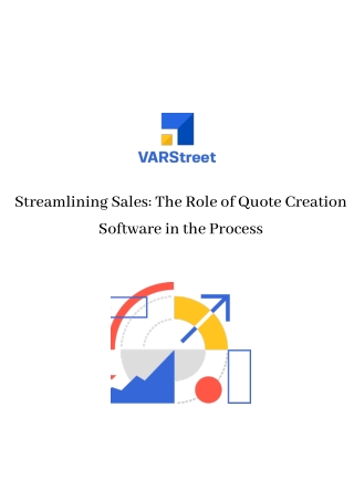 Streamlining Sales The Role of Quote Creation Software in the Process