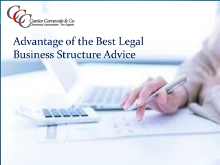 Advantage of theBest Legal Business Structure Advice