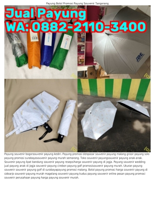 Ö882•211Ö•౩ԿÖÖ (WA) Payung Promosi Sablon Souvenir Promosi Payung Lipat