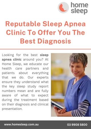 Reputable Sleep Apnea Clinic To Offer You The Best Diagnosis