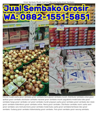 O882•l55l•585l (WA) Supplier Grosir Sembako Belanja Grosir Sembako Online Termur