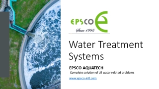 Water Treatment Systems