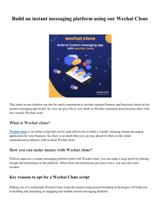 Wechat clone - Appkodes