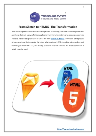 From Sketch to HTML5- The Transformation
