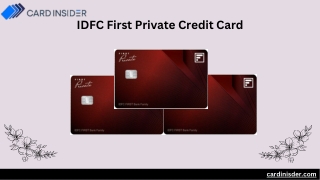 IDFC First Private Credit Card