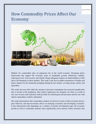How Commodity Prices Affect Our Economy