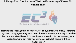 5 Things That Can Increase The Life Expectancy Of Your Air Conditioner