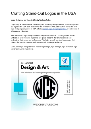 Crafting Stand-Out Logos in the USA