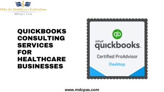 QuickBooks Consulting Services for Healthcare Businesses