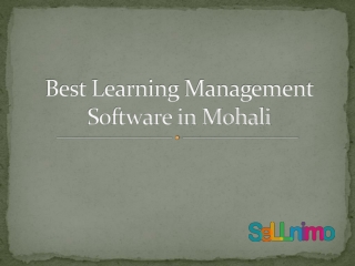 Best Learning Management Software in Mohali
