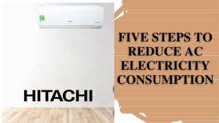 Five Steps to Reduce AC Electricity Consumption