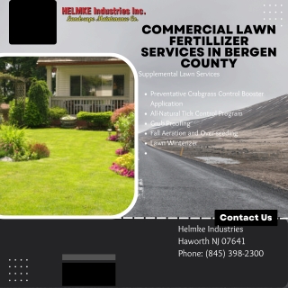 Commercial Lawn Fertillizer Services in Bergen County