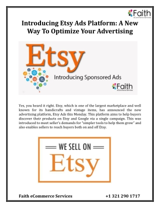 Introducing Etsy Ads Platform: A New Way To Optimize Your Advertising