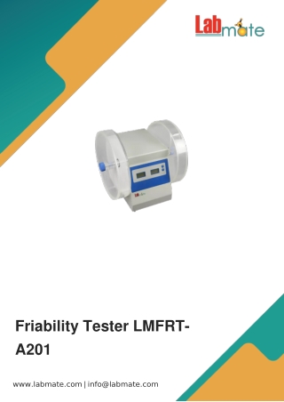 Friability-Tester