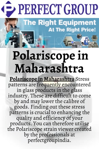 Polariscope in Maharashtra | Perfectgroupindia