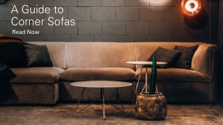 A Guide to Corner Sofas