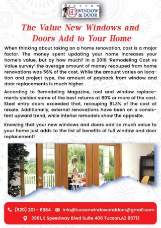 new windows and doors tucson | Sliding Glass Doors Tucson AZ