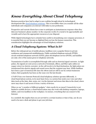 Know everything about cloud telephony.docx