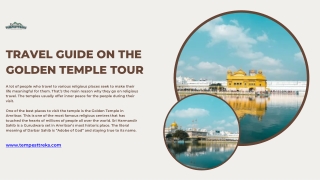 Travel Guide On the Golden Temple Tour