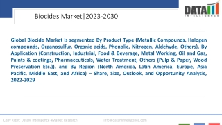 Biocides Market Regional Outlook 2023-2030