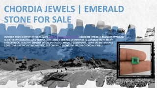 Emerald Stone for Sale