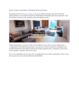 Hotels in Saket