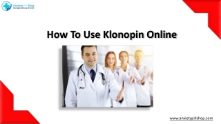 Buy Klonopin Online