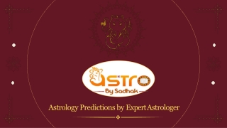 Astrology Predictions by Expert Astrologer