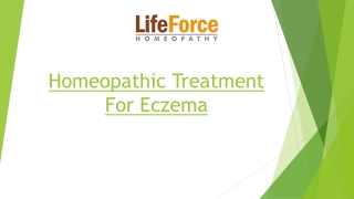 Homeopathic Treatment For Eczema