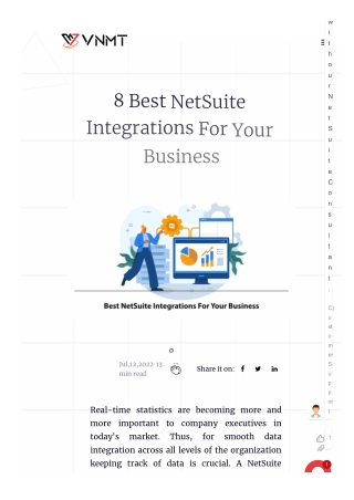 8 Best NetSuite Integrations For Your Business