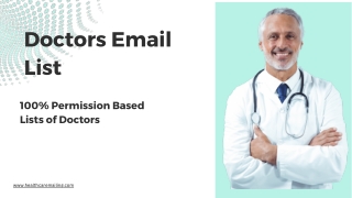 Doctors Email List