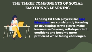 The Three Components of Social Emotional Learning