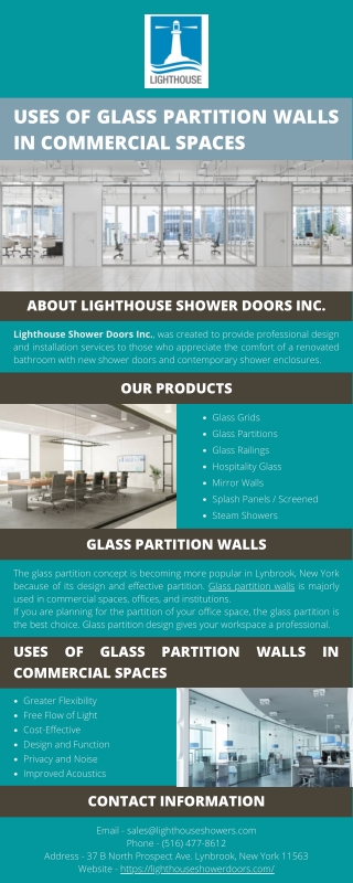 Uses of Glass Partition Walls in Commercial Spaces